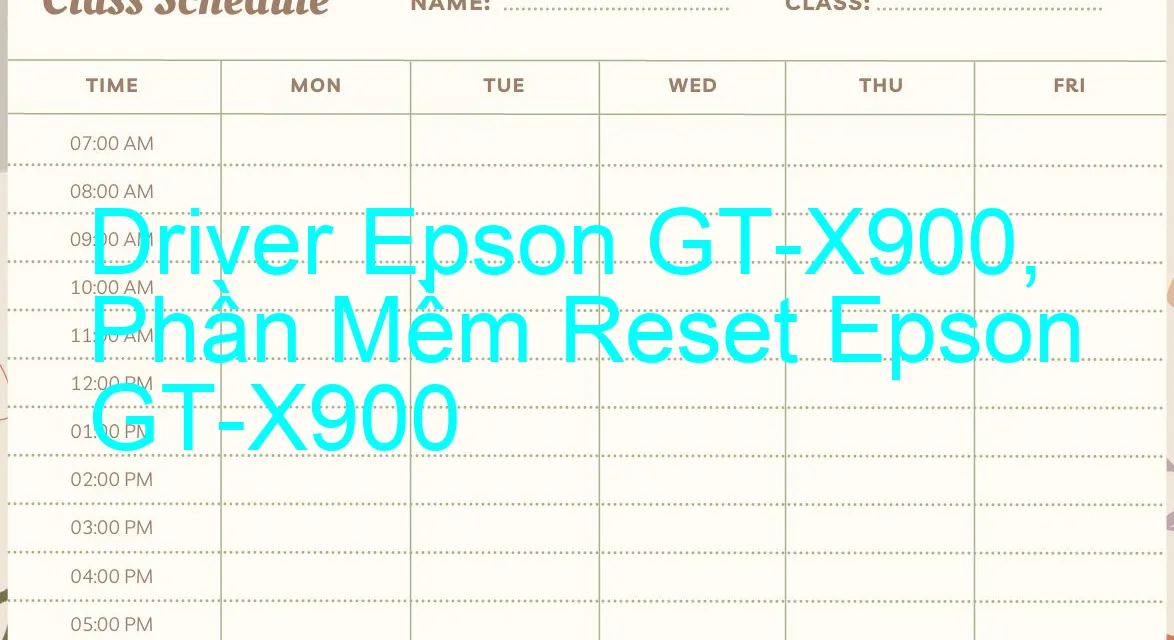 Driver Epson GT-X900, Phần Mềm Reset Epson GT-X900