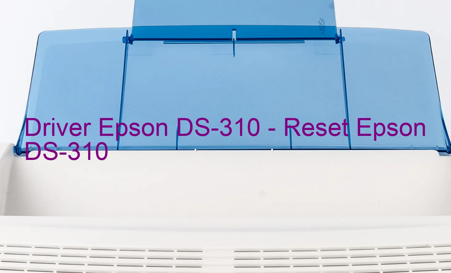 Epson DS-310のドライバー、Epson DS-310のリセットソフトウェア
