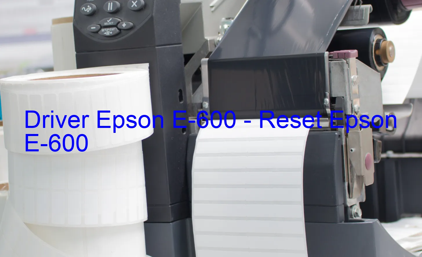 Epson E-600のドライバー、Epson E-600のリセットソフトウェア