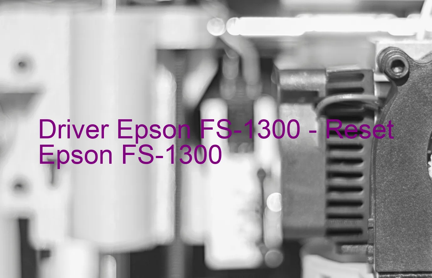 Epson FS-1300のドライバー、Epson FS-1300のリセットソフトウェア