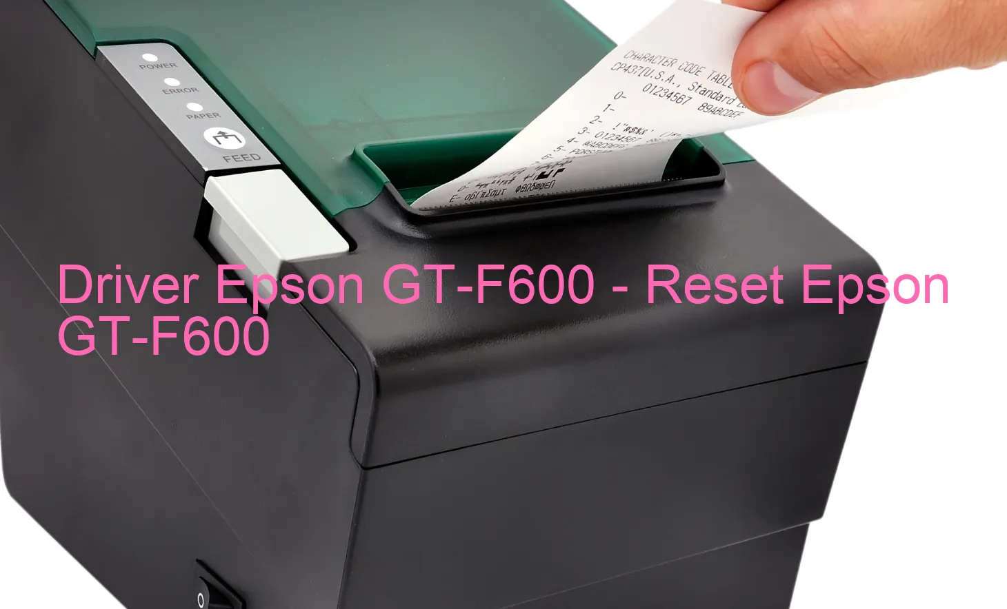 Epson GT-F600のドライバー、Epson GT-F600のリセットソフトウェア