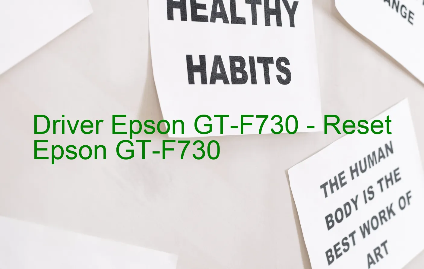 Epson GT-F730のドライバー、Epson GT-F730のリセットソフトウェア