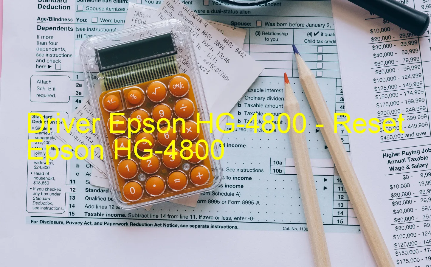 Epson HG-4800のドライバー、Epson HG-4800のリセットソフトウェア