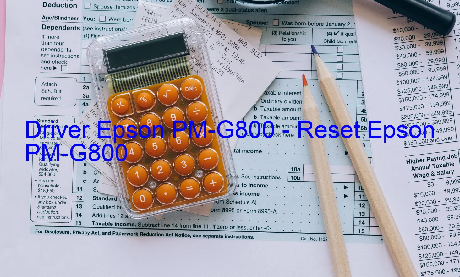 Epson PM-G800のドライバー、Epson PM-G800のリセットソフトウェア