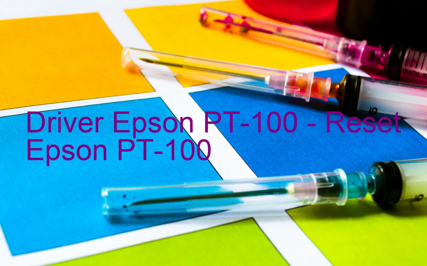 Epson PT-100のドライバー、Epson PT-100のリセットソフトウェア
