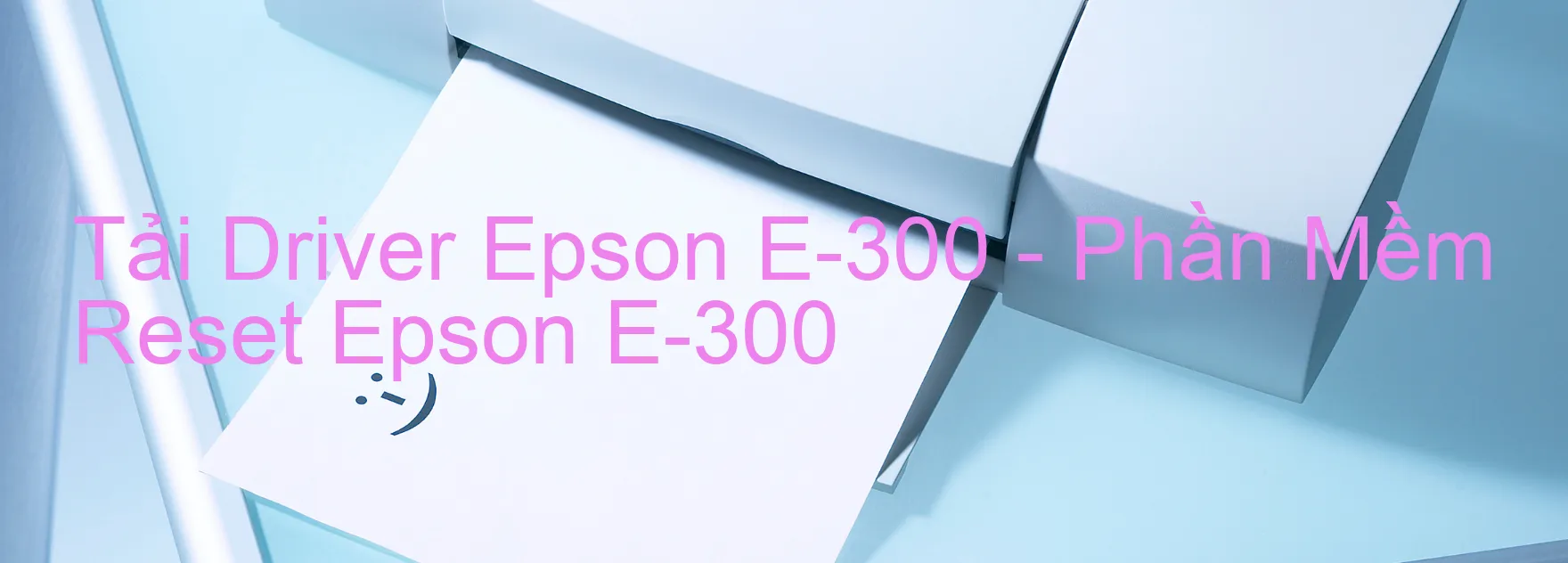 Driver Epson E-300, Phần Mềm Reset Epson E-300