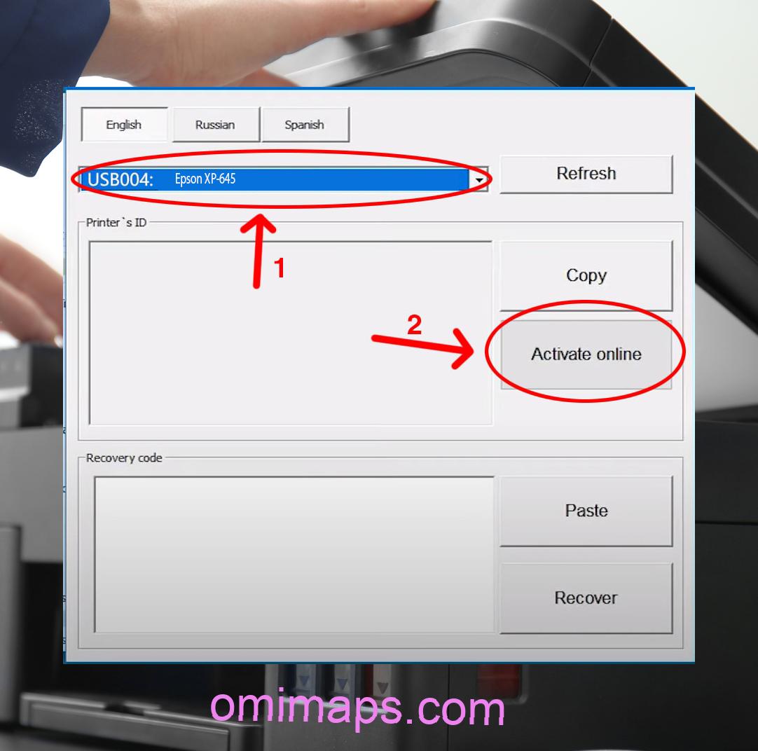 Active Epson XP-645 Chipless Firmware 