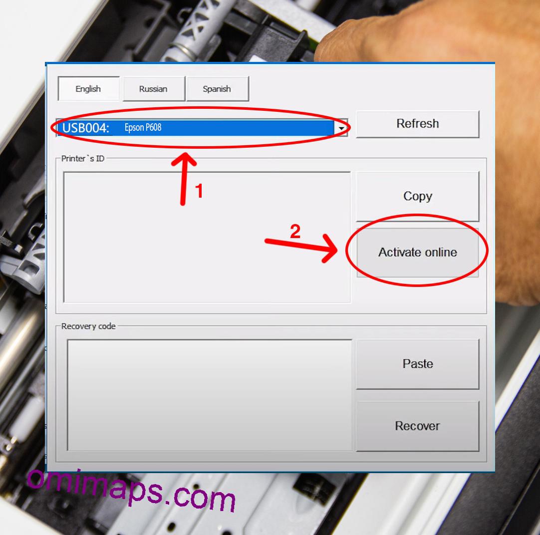 Active Epson P608 Chipless Firmware 