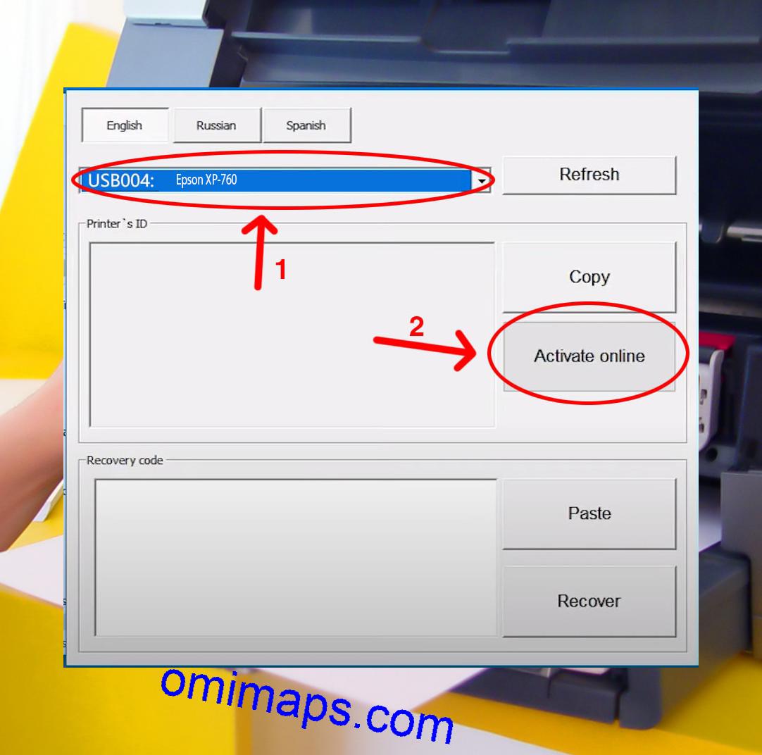 Active Epson XP-760 Chipless Firmware 