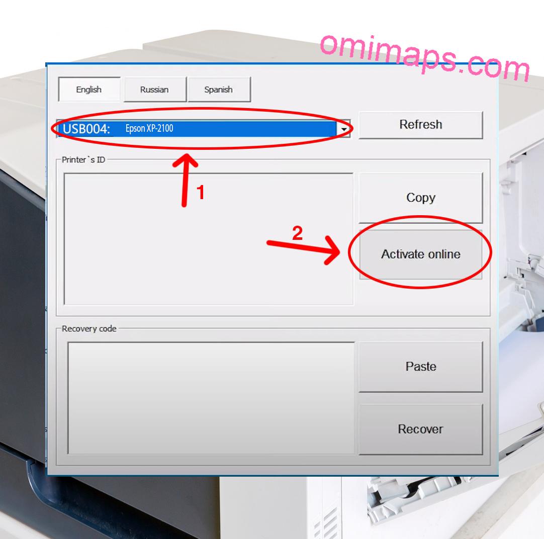 Active Epson XP-2100 Chipless Firmware 