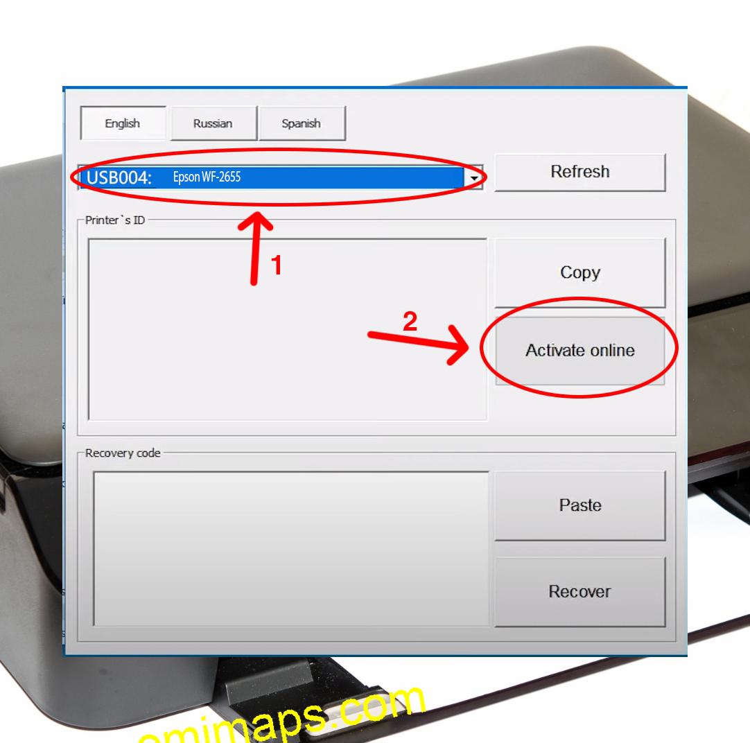 Active Epson WF-2655 Chipless Firmware 