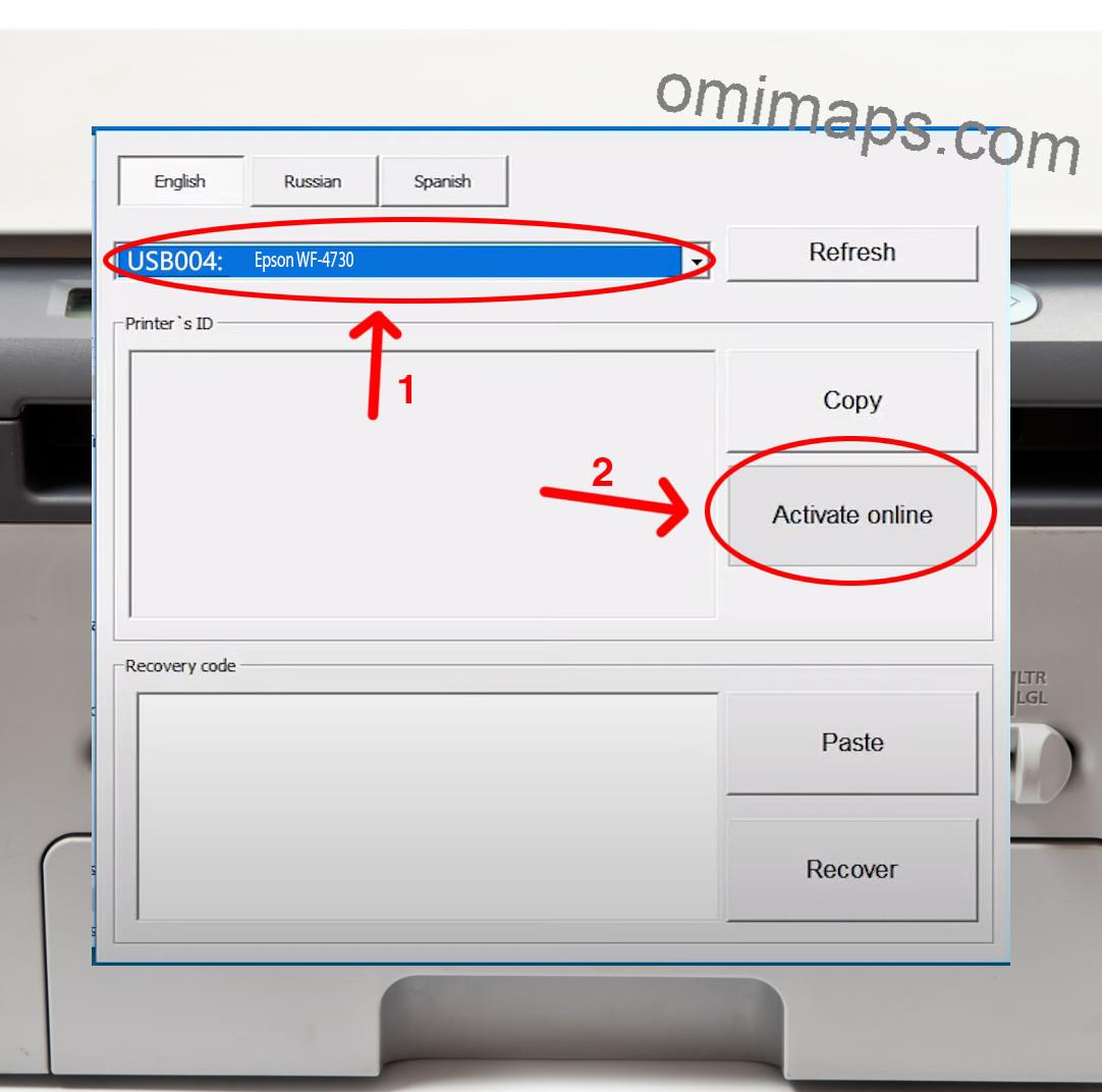 Active Epson WF-4730 Chipless Firmware 