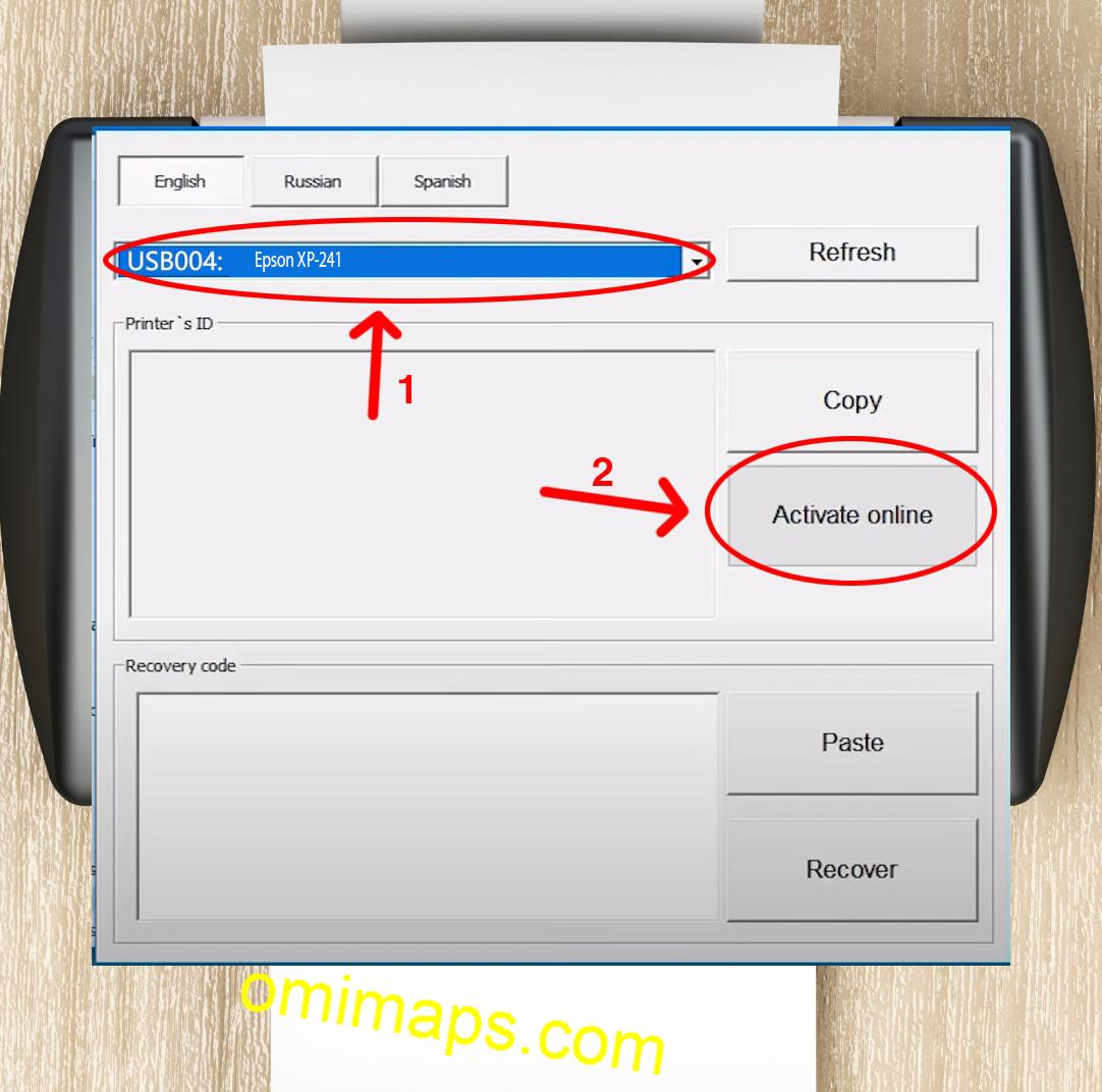 Active Epson XP-241 Chipless Firmware 