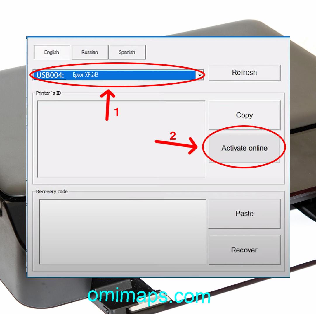 Active Epson XP-243 Chipless Firmware 