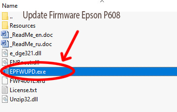 Update Chipless Firmware Epson P608 3