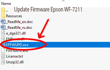Update Chipless Firmware Epson WF-7211 3