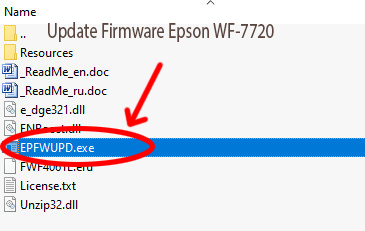 Update Chipless Firmware Epson WF-7720 3