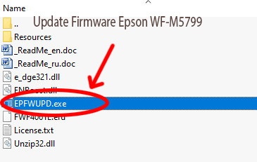 Update Chipless Firmware Epson WF-M5799 3