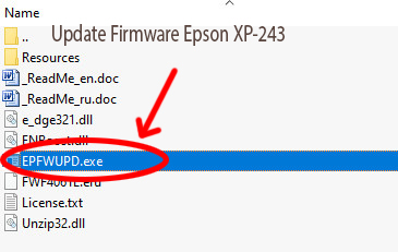 Update Chipless Firmware Epson XP-243 3