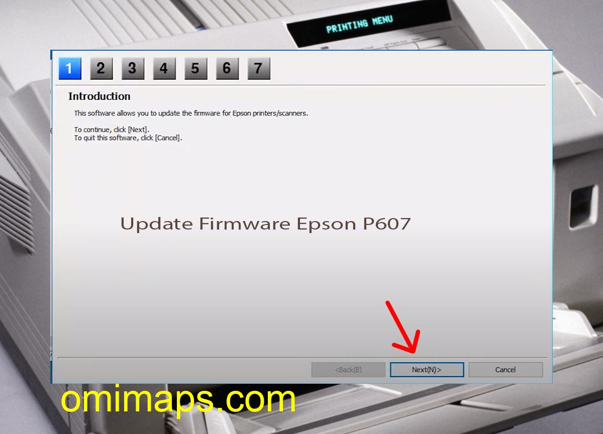 Update Chipless Firmware Epson P607 4