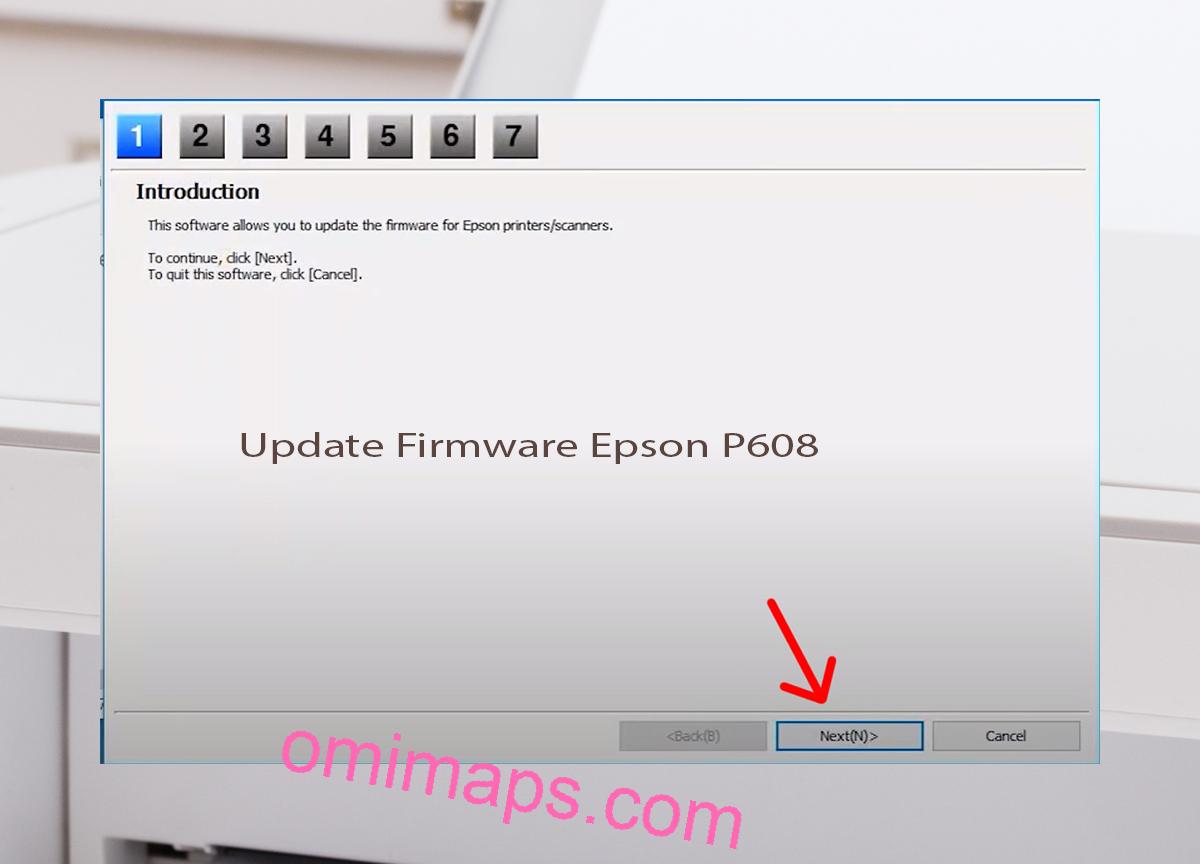 Update Chipless Firmware Epson P608 4