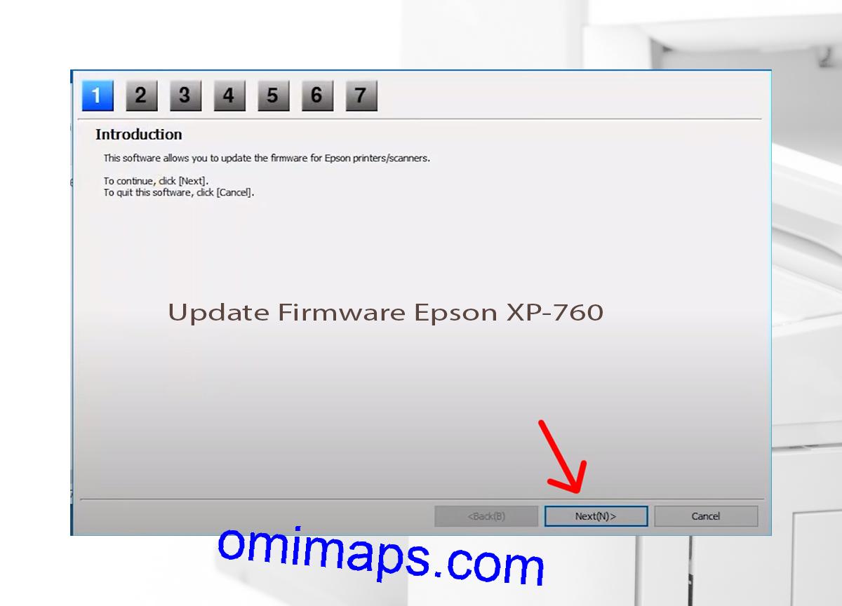 Update Chipless Firmware Epson XP-760 4