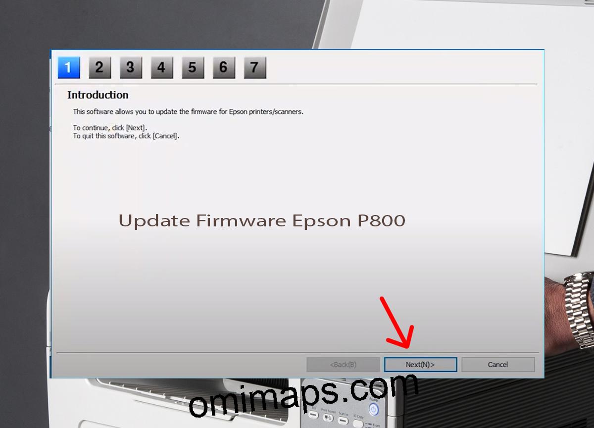 Update Chipless Firmware Epson P800 4
