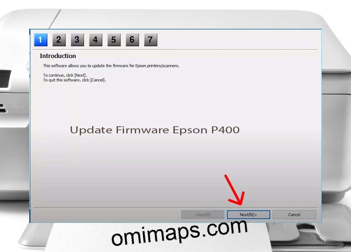 Update Chipless Firmware Epson P400 4