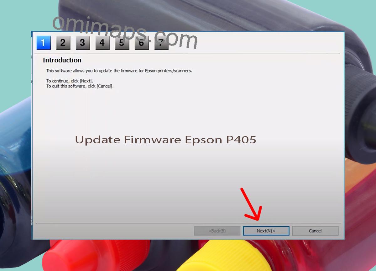 Update Chipless Firmware Epson P405 4