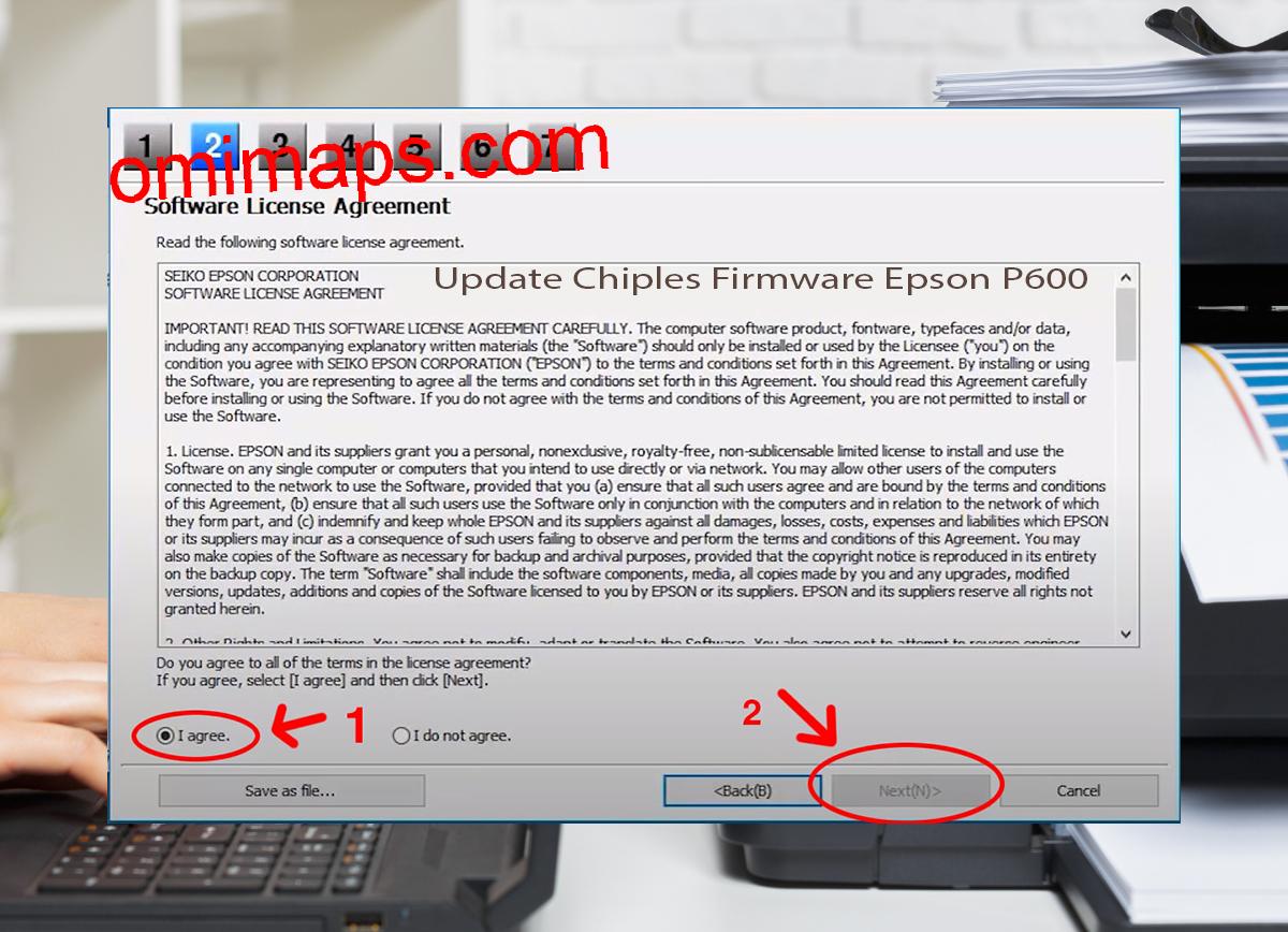 Update Chipless Firmware Epson P600 5