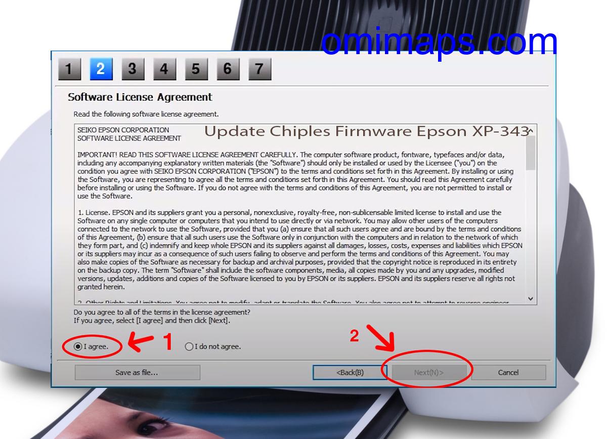 Update Chipless Firmware Epson XP-343 5