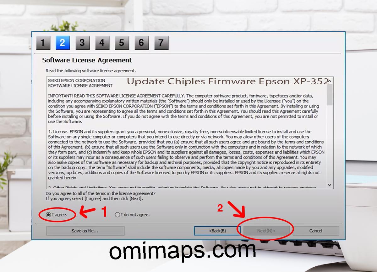 Update Chipless Firmware Epson XP-352 5