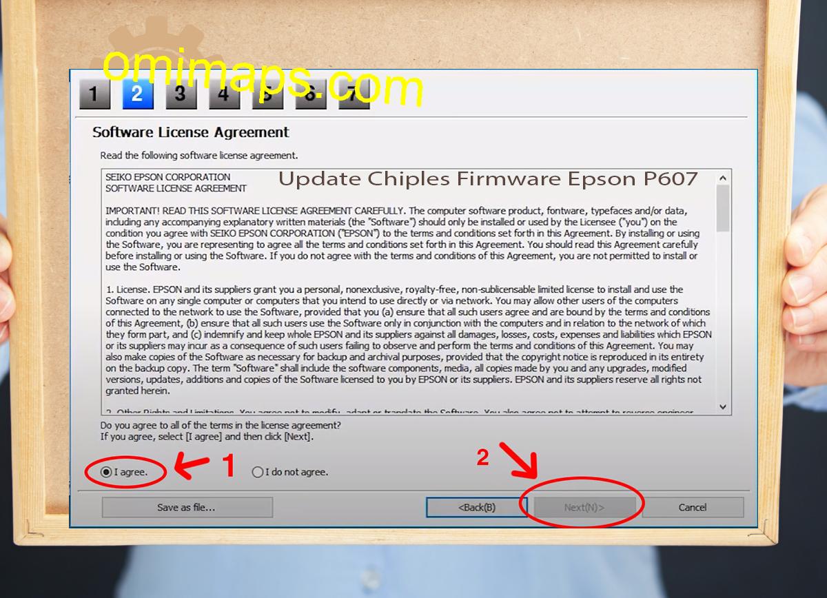 Update Chipless Firmware Epson P607 5