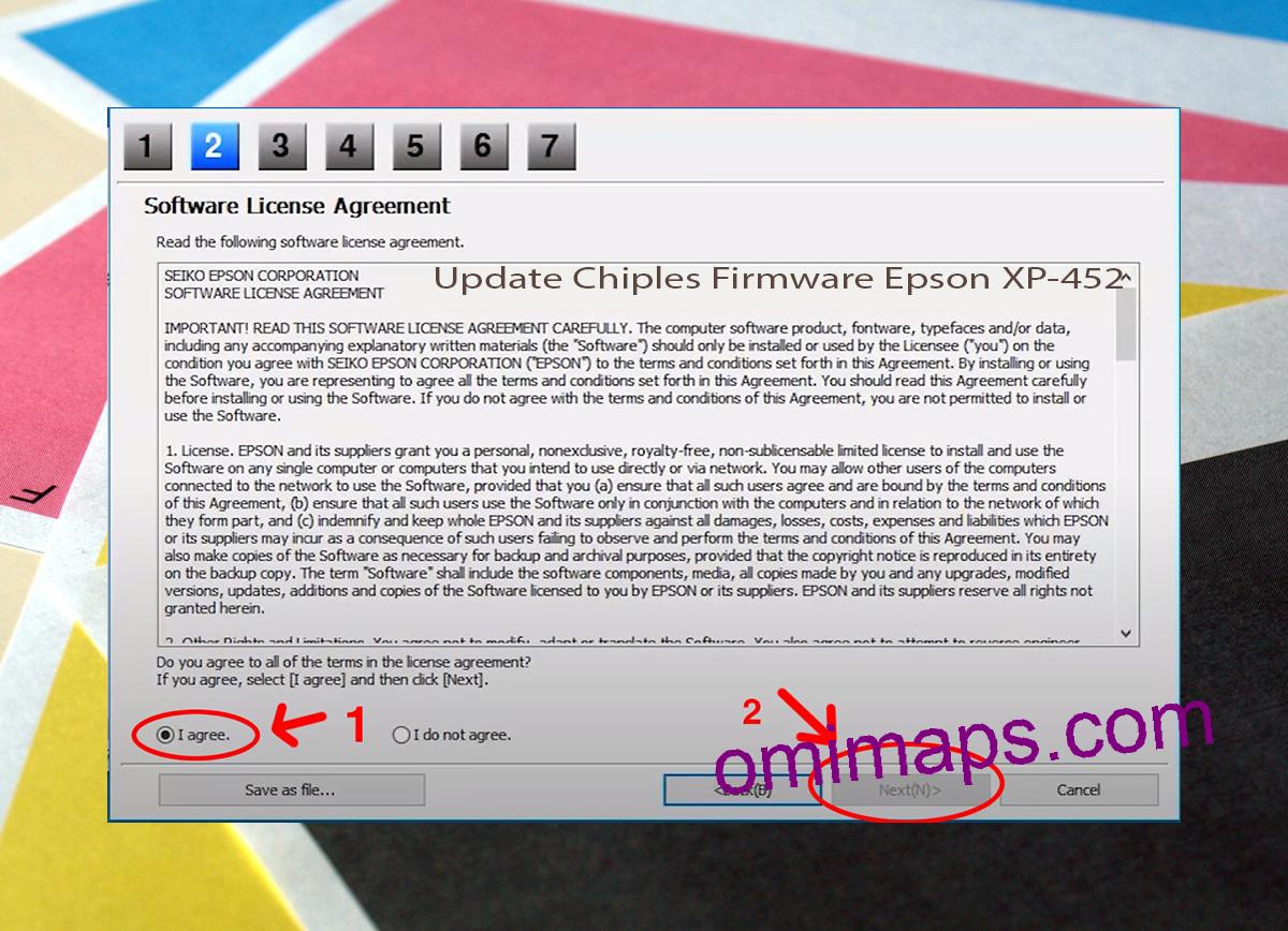 Update Chipless Firmware Epson XP-452 5