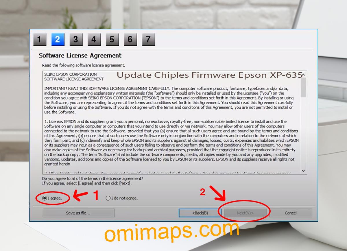 Update Chipless Firmware Epson XP-635 5