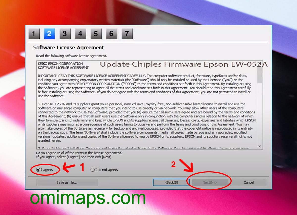 Update Chipless Firmware Epson EW-052A 5