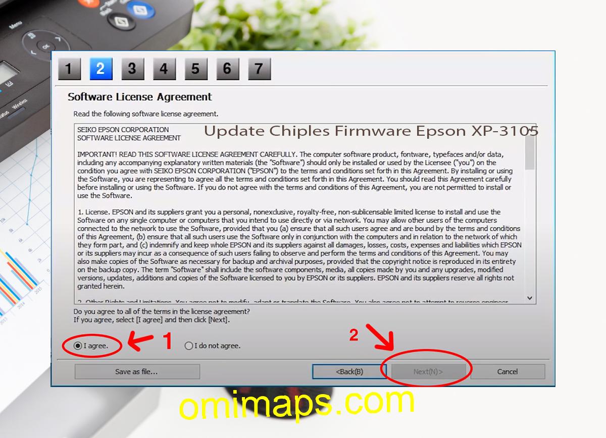 Update Chipless Firmware Epson XP-3105 5