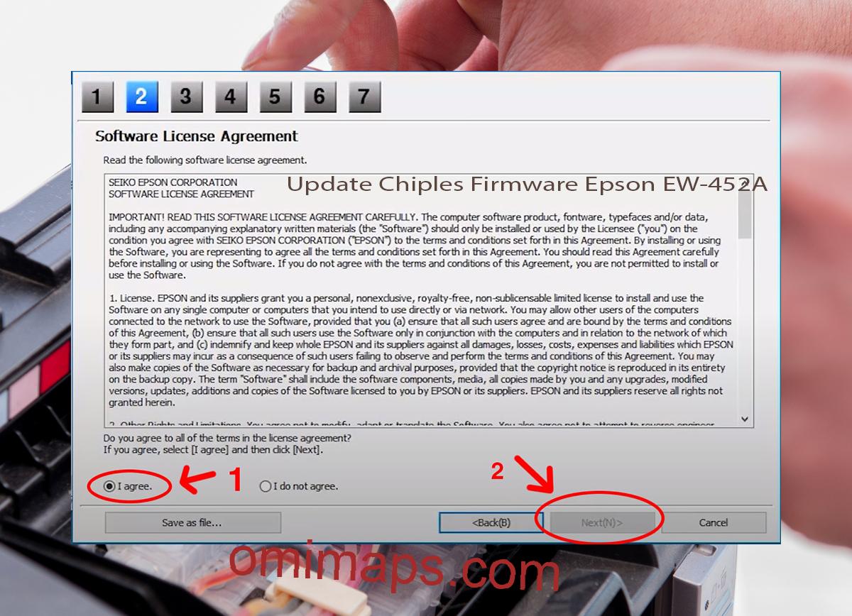 Update Chipless Firmware Epson EW-452A 5