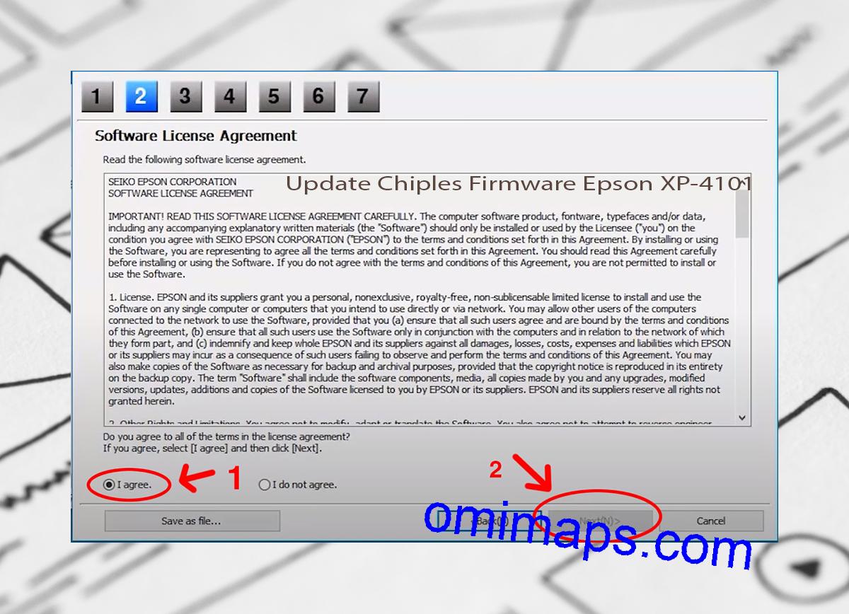 Update Chipless Firmware Epson XP-4101 5
