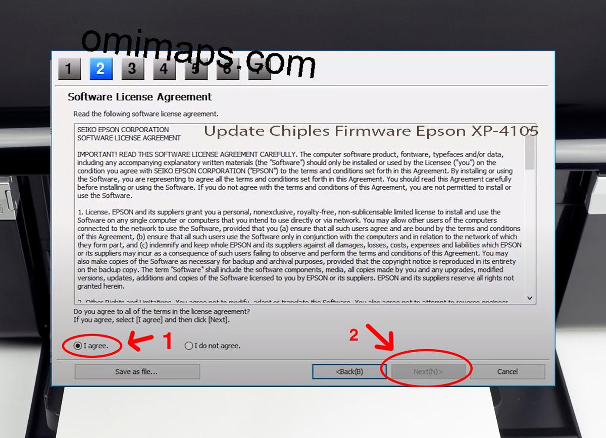 Update Chipless Firmware Epson XP-4105 5