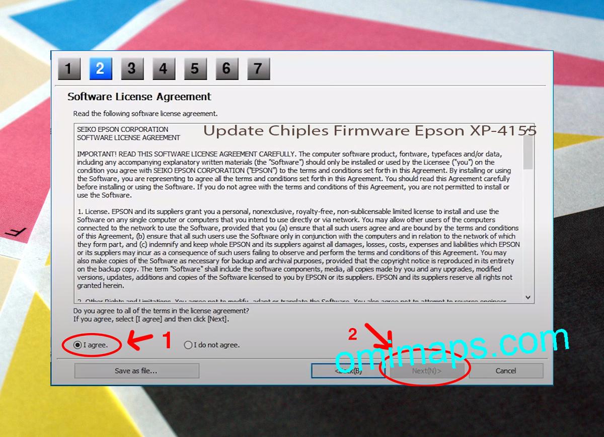 Update Chipless Firmware Epson XP-4155 5