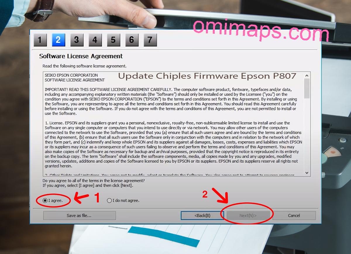 Update Chipless Firmware Epson P807 5