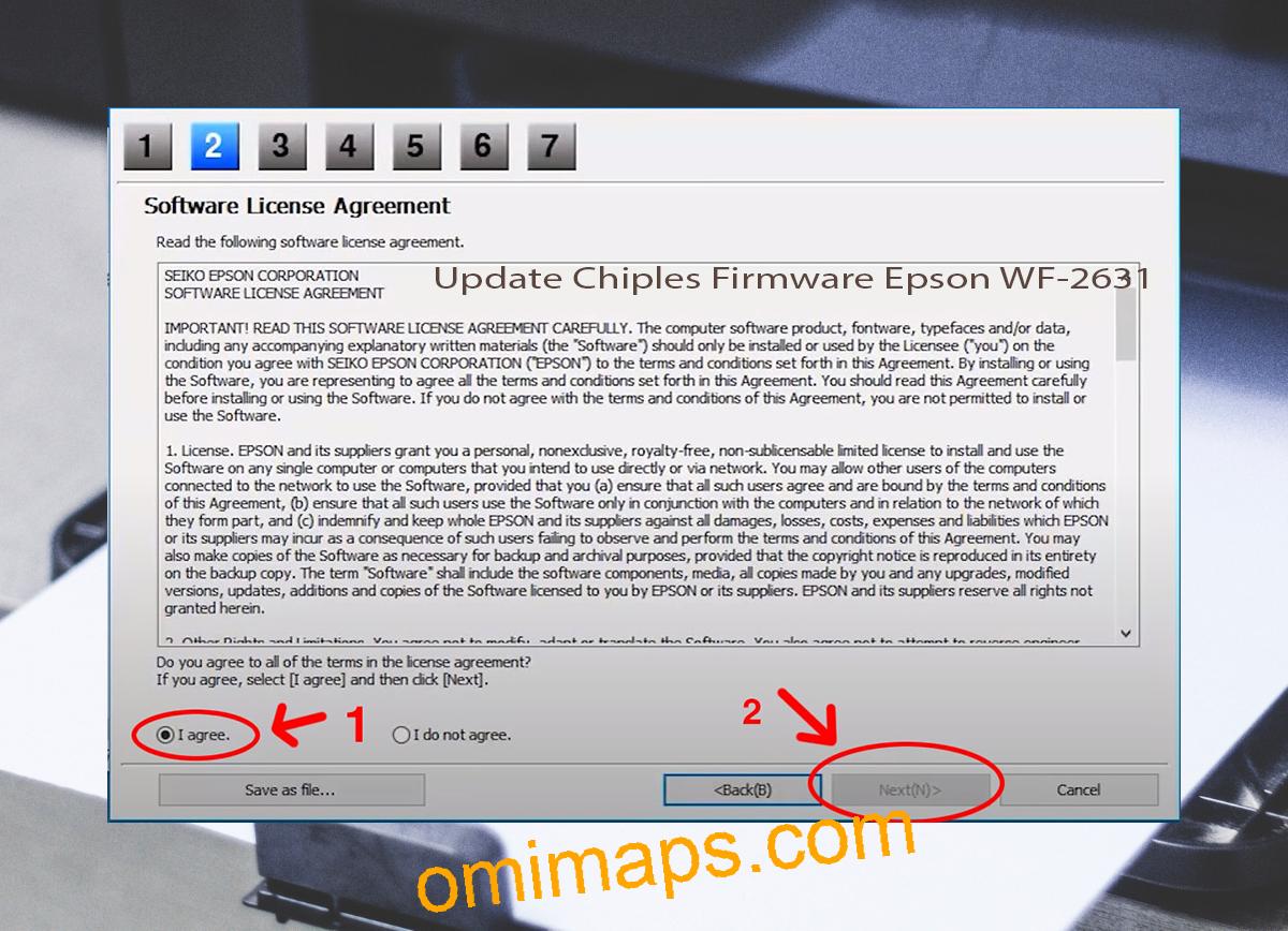 Update Chipless Firmware Epson WF-2631 5