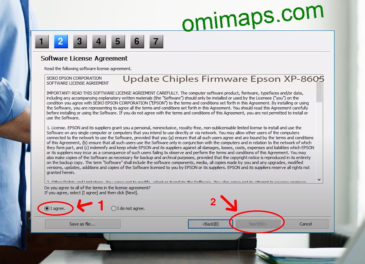 Update Chipless Firmware Epson XP-8605 5