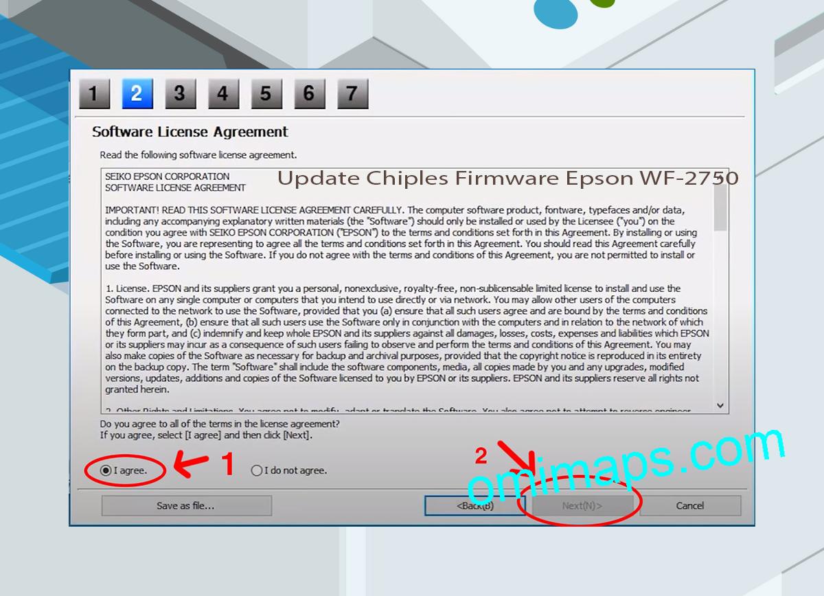 Update Chipless Firmware Epson WF-2750 5