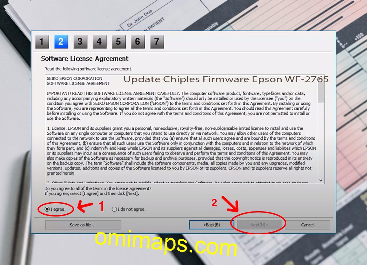 Update Chipless Firmware Epson WF-2765 5