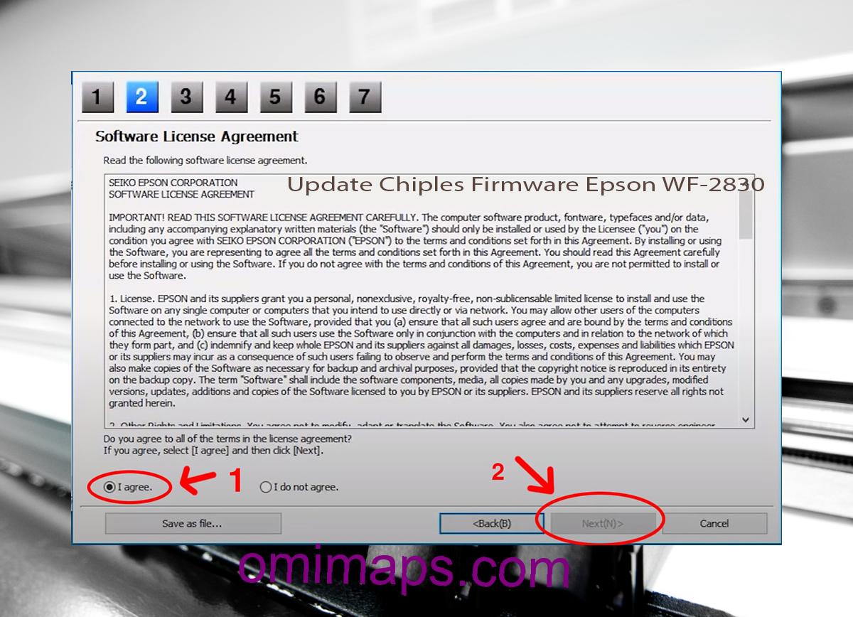 Update Chipless Firmware Epson WF-2830 5