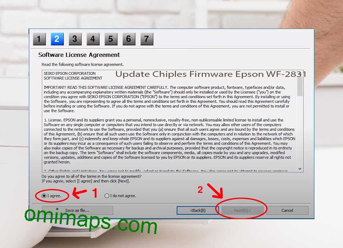 Update Chipless Firmware Epson WF-2831 5