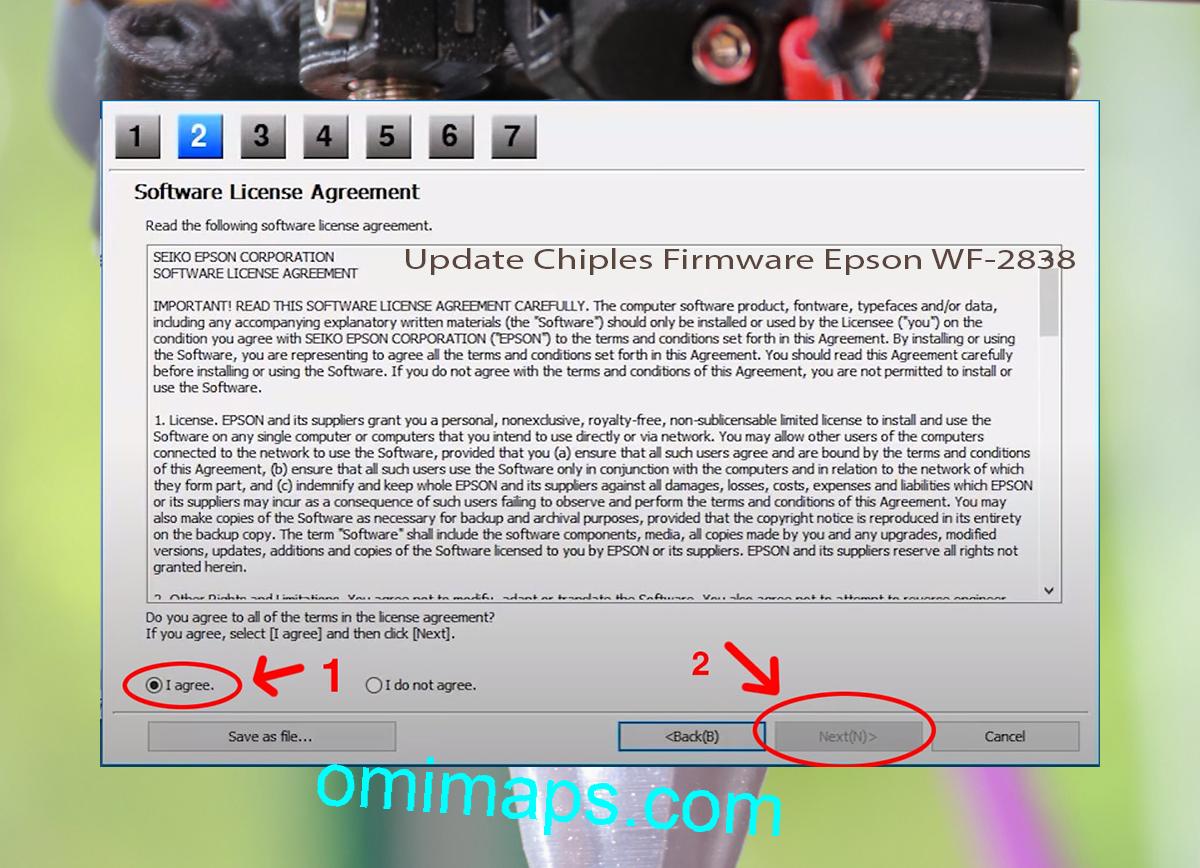 Update Chipless Firmware Epson WF-2838 5
