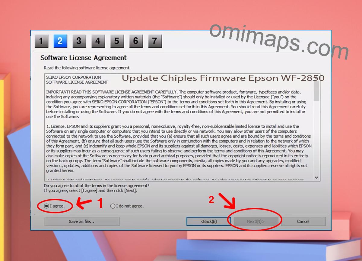 Update Chipless Firmware Epson WF-2850 5